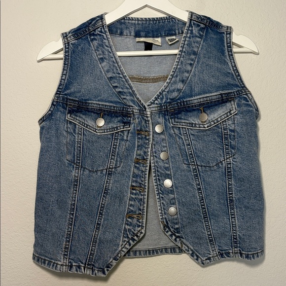Universal Thread Tops - Universal Thread Target Blue Denim Vest Top xs extra small